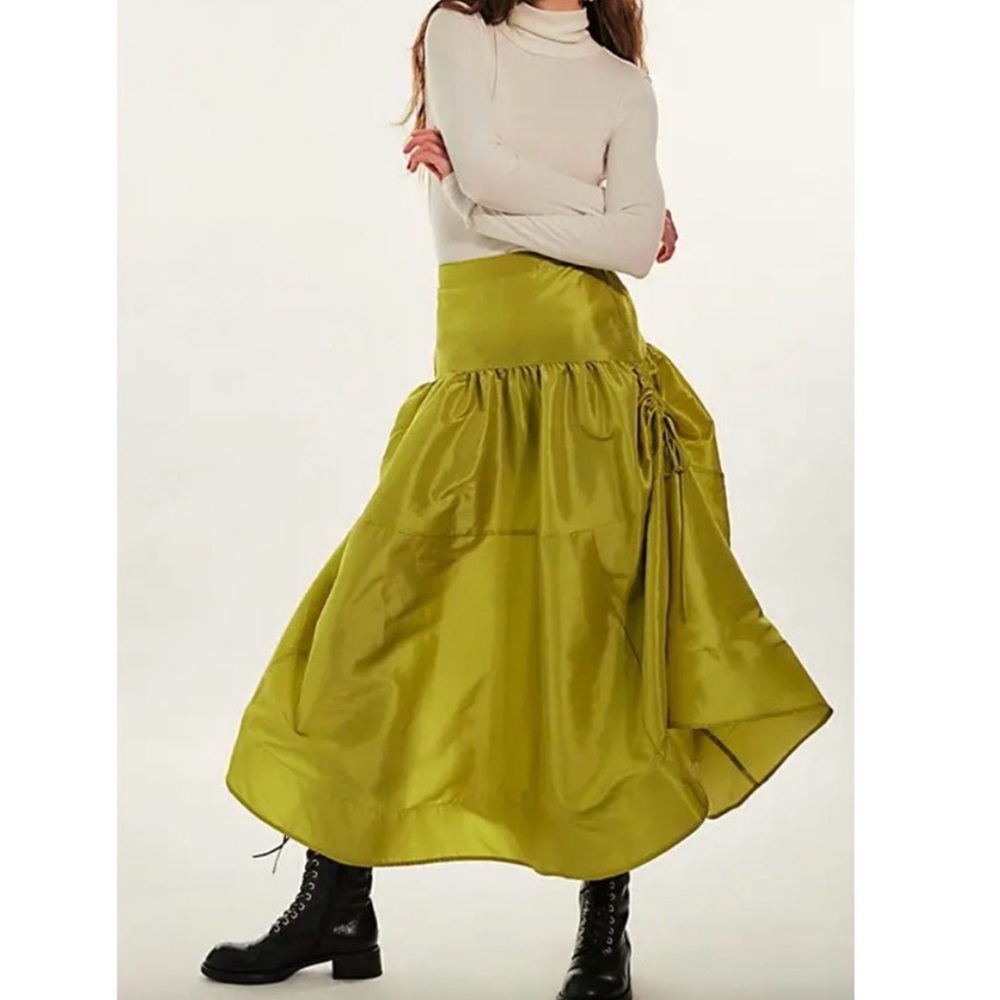 Free People Emery Drop Waist MIDI Skirt - NWT
